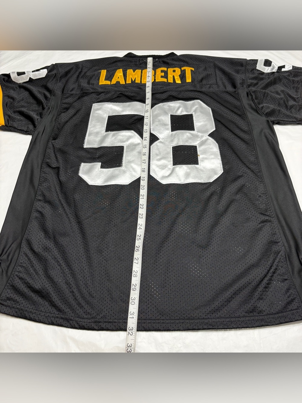 Mitchell Ness 1975 Pittsburgh Steelers Jack Lambert Throwback Jersey Mens 52 XXL - Picture 11 of 12